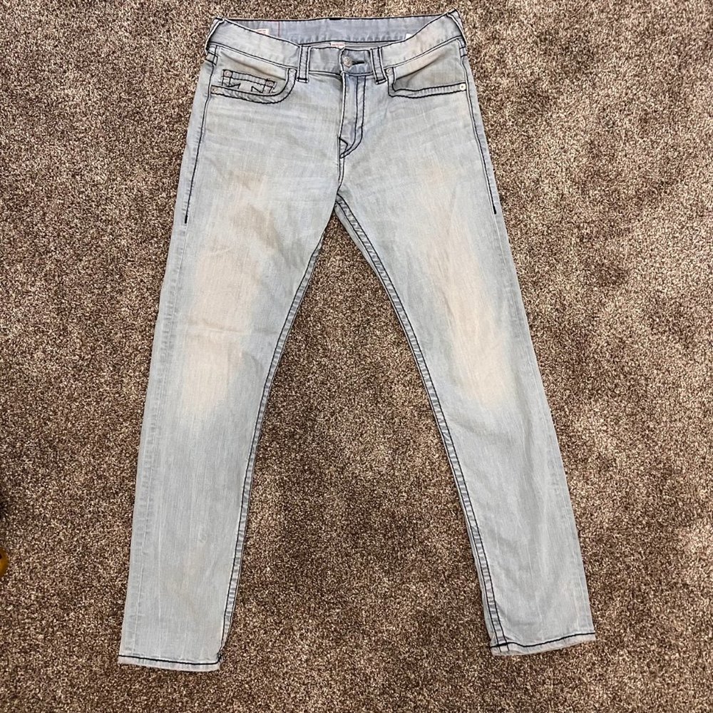 Men's True Religion Geno No Flap Big T Jeans SZ 33